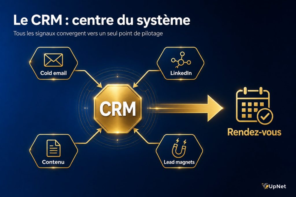 Allbound Marketing : Comment Combiner Prospection Et Contenu Pour Générer Des Rendez-Vous B2B Le CRM, point de convergence du système allbound