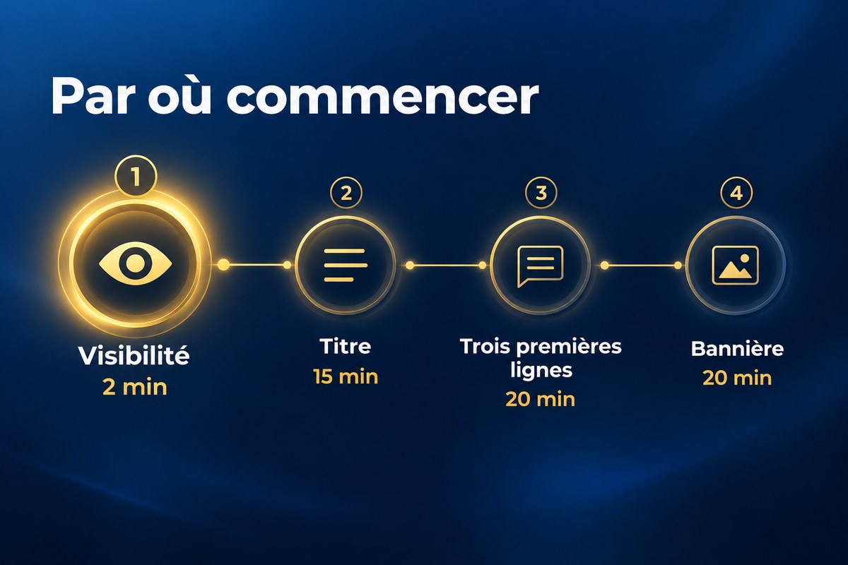 Optimiser Son Profil Et Sa Page Linkedin Pour La Prospection B2B Ordre de priorite pour optimiser un profil LinkedIn en une heure