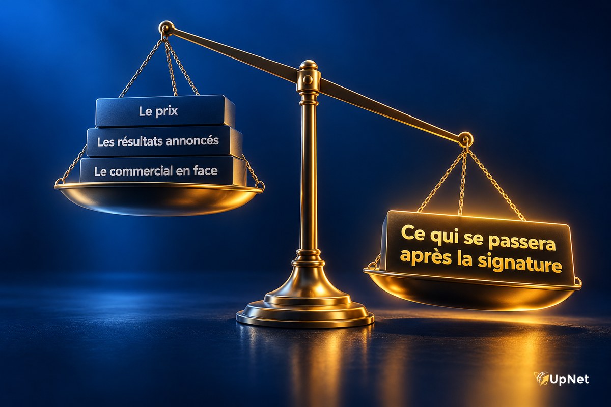 Les critères habituels de choix d'un prestataire de prospection pèsent moins que ce qui suit la signature